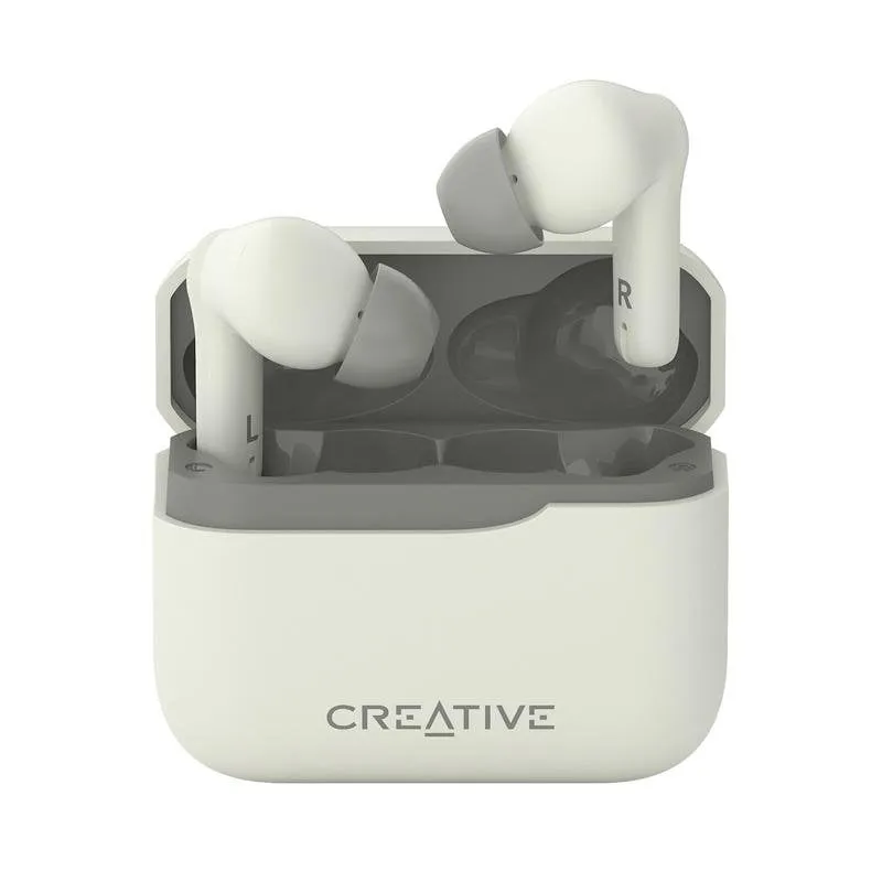 Auricolari Creative Zen Air Plus wireless Bluetooth con cancellazione rumore crema - immagine 1