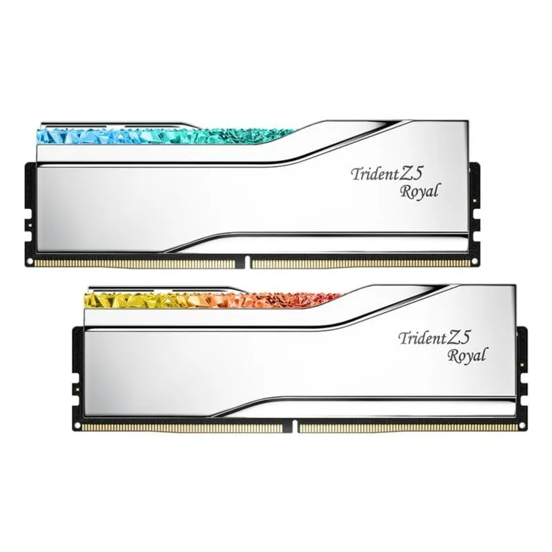 Memoria RAM G.Skill Trident Z5 Royal 48GB 2x24GB DDR5 8000MHz CL40 RGB Argento - immagine 1