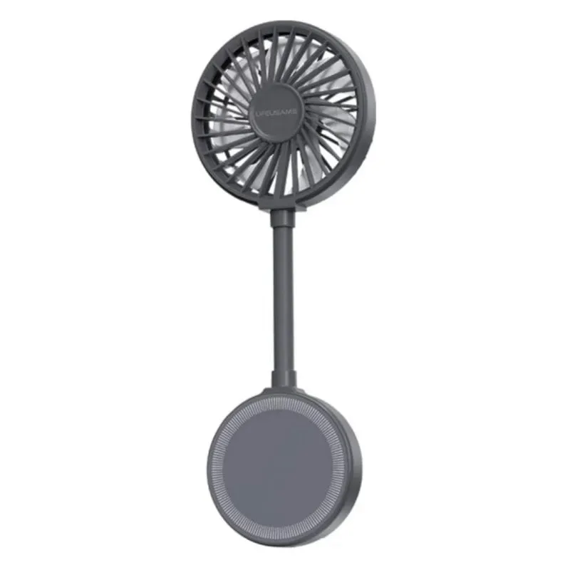 Mini Ventilatore Portatile USAMS LU02FS01 3,5W 3 Velocità Magnetico Ricaricabile con Supporto - immagine 1