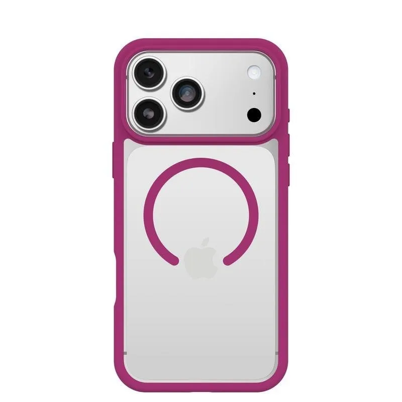 Custodia per cellulare OtterBox React MagSafe plastica rosa trasparente per iPhone 17 Pro Max - immagine 1