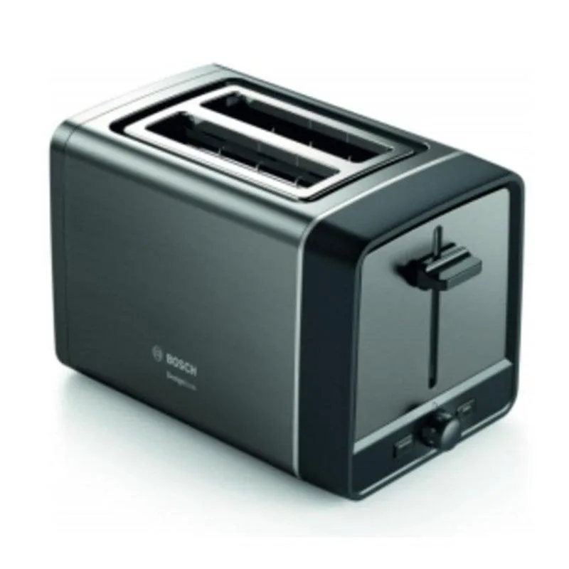Tostapane Bosch TAT5P425DE 2 fessure 970 W Riscaldamento Scongelamento Antracite Nero - immagine 1