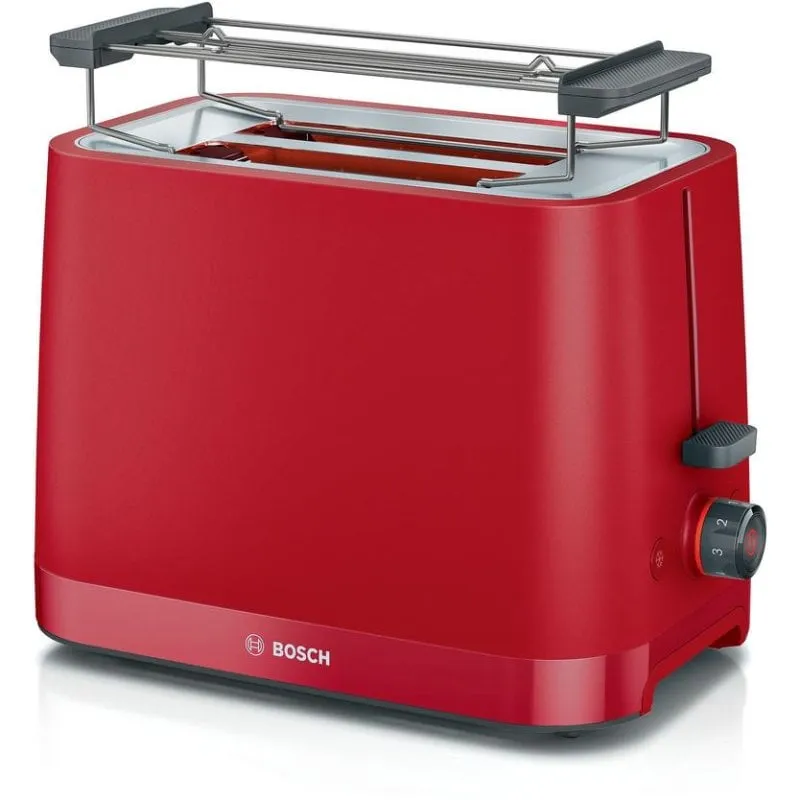 Tostapane Bosch TAT3M124 2 fette 950 W Rosso - immagine 1