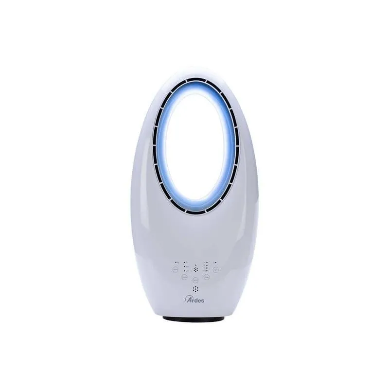 Ventilatore Senza Pale da Terra ARDES AR5BL1B 60W 3 Velocità LED Telecomando - immagine 1