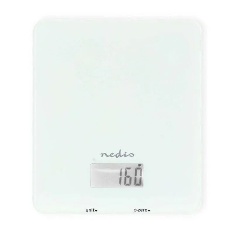 Bilancia da cucina elettronica Nedis KASC800WTW 5 kg Bianco - immagine 1