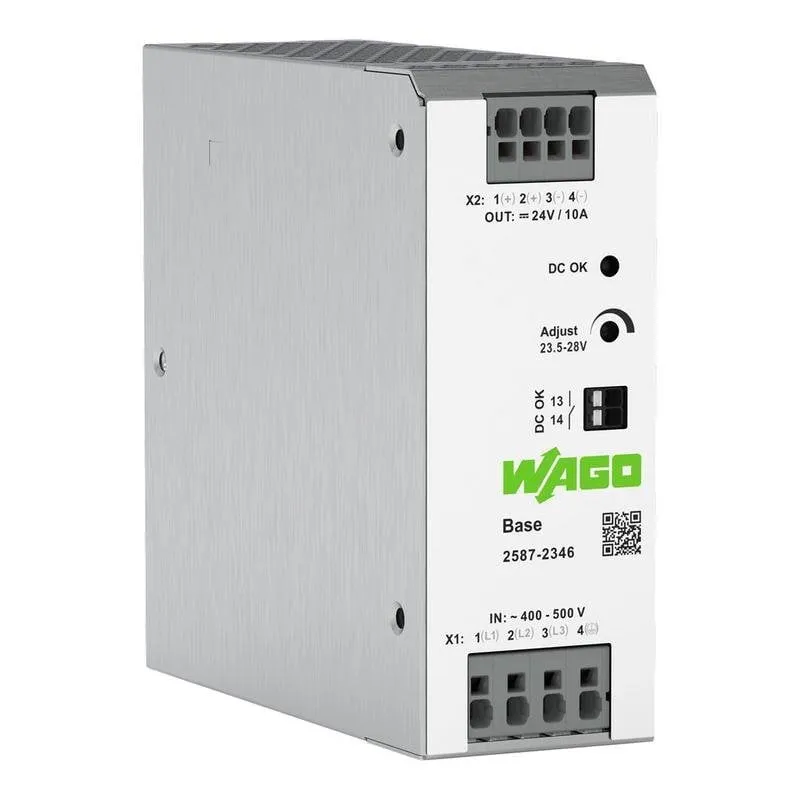 Alimentatore Wago 2587-2346 240W 24V 10A IP20 per guida DIN - immagine 1