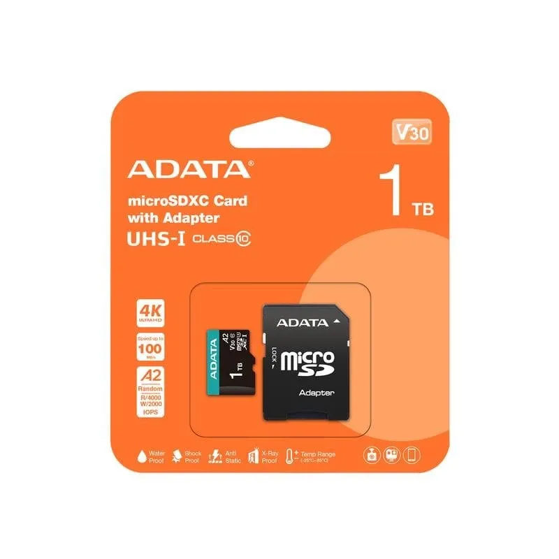 Scheda di memoria ADATA Premier Pro AUSDX1TUI3V30SA2-RA1 1 TB MicroSDXC UHS-I - immagine 1