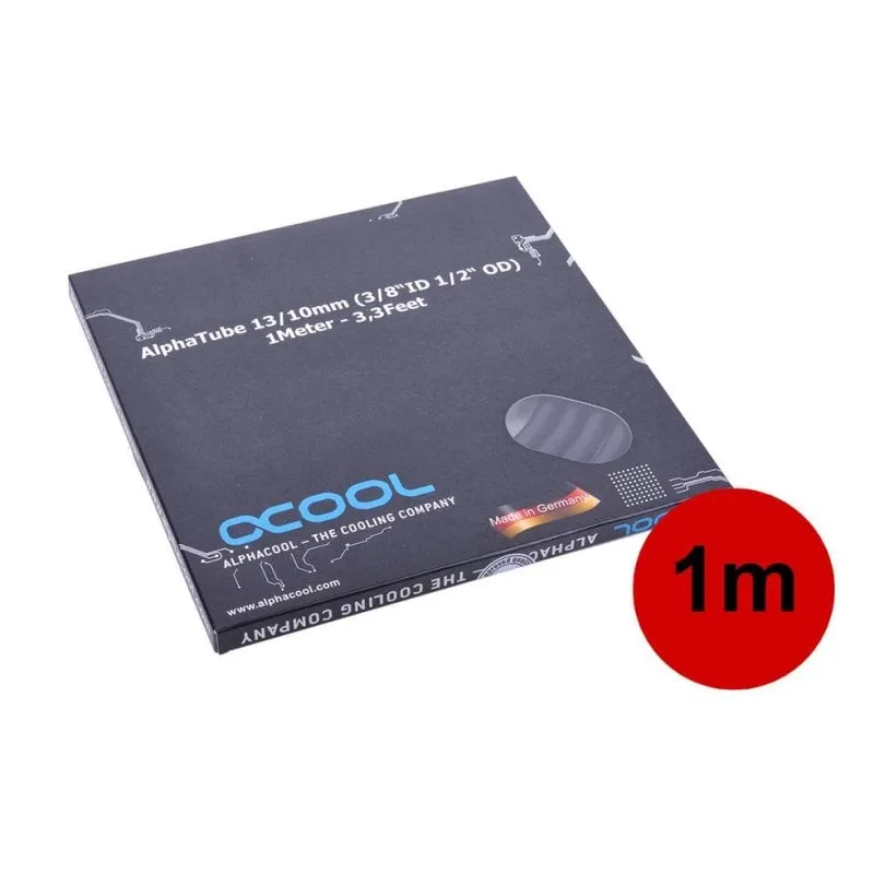 Refrigerazione Liquida Alphacool 18533 Tubo PVC Nero 1,3 cm 100 cm - immagine 1
