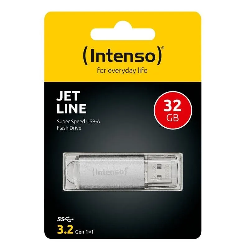 Chiavetta USB Intenso Jet Line 32 GB USB-A 3.2 Gen 1 Alluminio - immagine 1