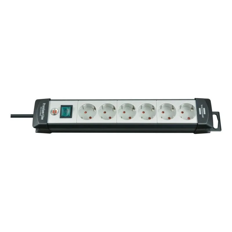 Multipresa Brennenstuhl 1951560101 6 prese con interruttore e cavo 5 m - immagine 1