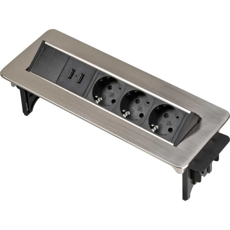Multipresa Brennenstuhl 1396200113 3 prese 2 USB-A con protezione bambini - immagine 1