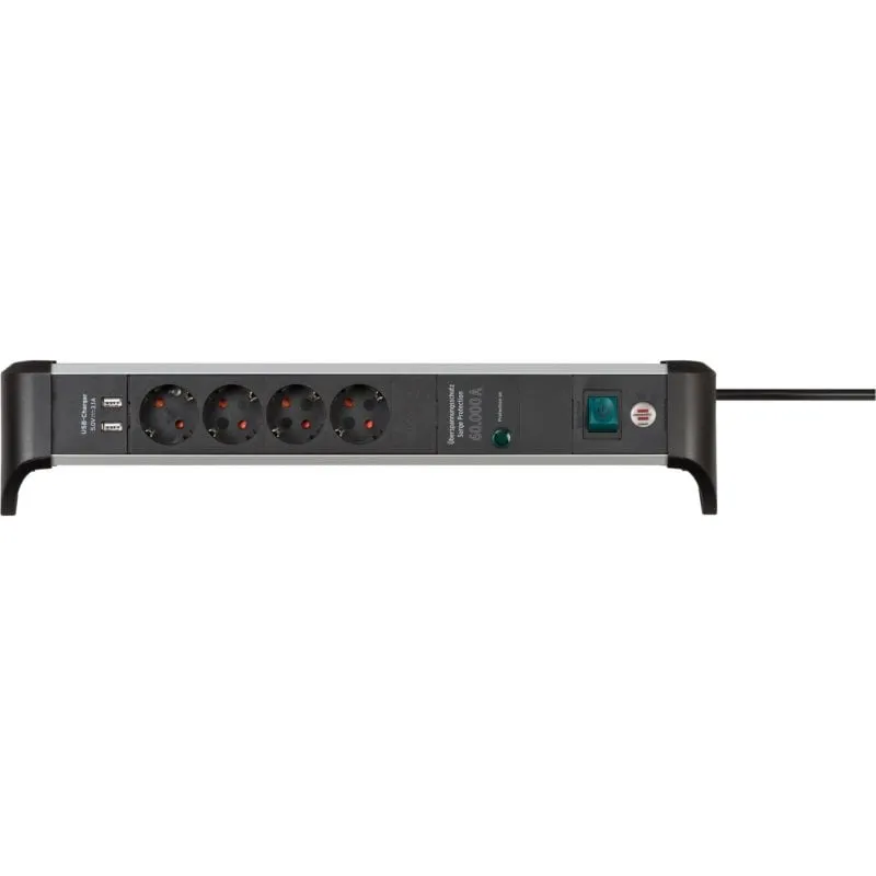 Multipresa Brennenstuhl 1391020410 4 prese USB-A con protezione e interruttore - immagine 1