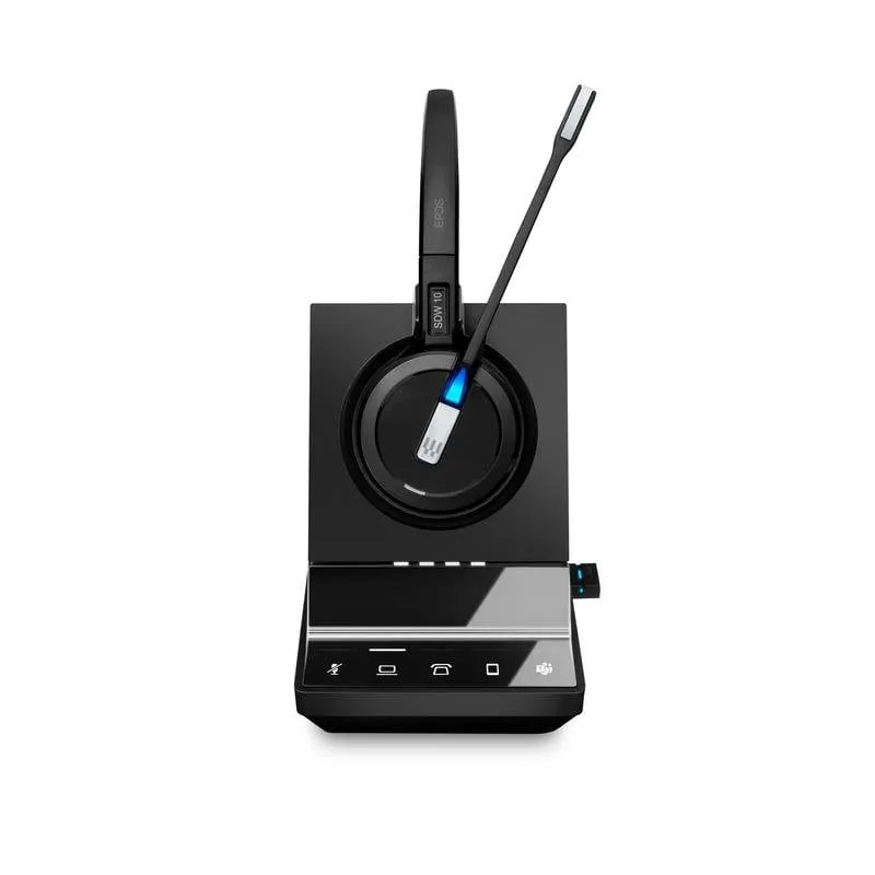 Cuffie EPOS IMPACT SDW 5016T wireless DECT con cancellazione rumore, microfono e controllo on-ear, nero - immagine 1