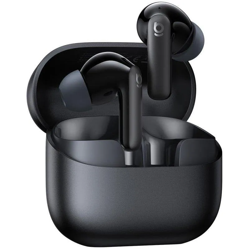 Auricolari Baseus Bass BP1 NC wireless con cancellazione rumore, 55h autonomia, IP55 nero - immagine 1