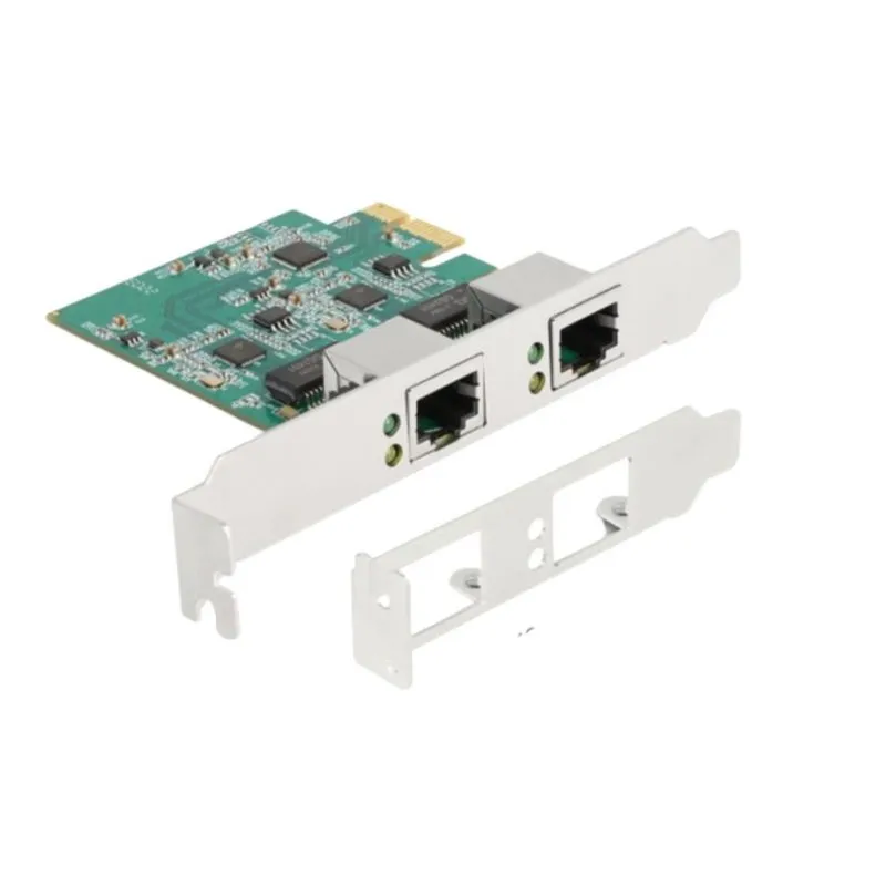 Scheda Rete DeLOCK 88101 PCI Express x1 2,5 Gigabit LAN Doppia Porta Bianco - immagine 1