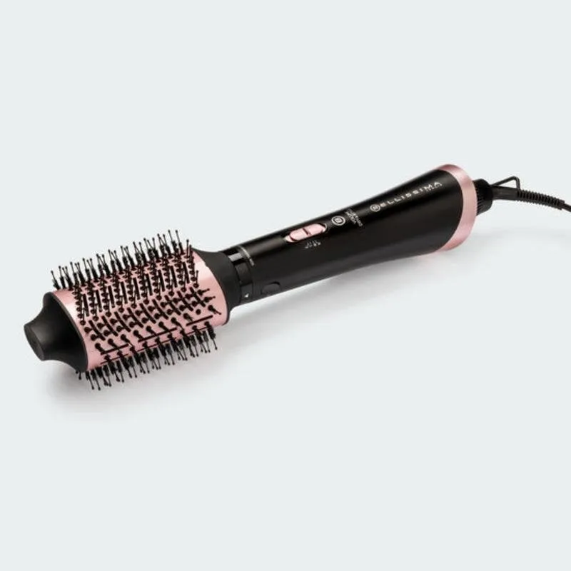 Spazzola Modellante Bellissima Volume Dry & Style 1000W Ceramica Ionica 2 Temperature Nero Rosa - immagine 1