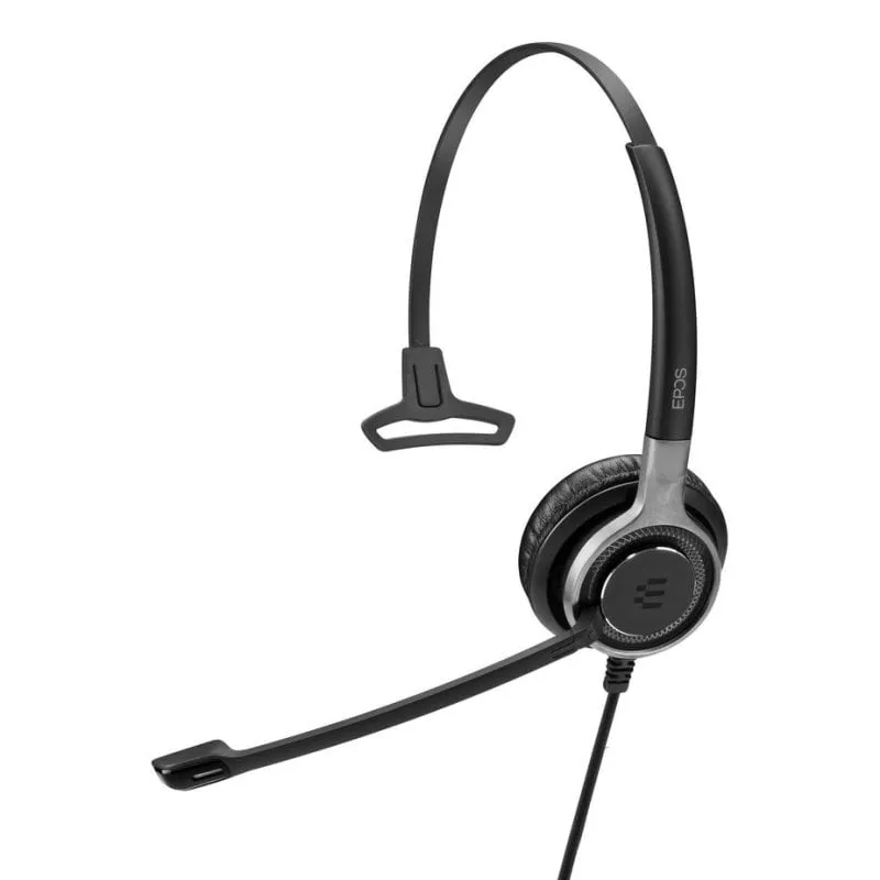 Auricolari EPOS IMPACT SC 630 con cavo, cancellazione attiva rumore, microfono unidirezionale nero e argento - immagine 1