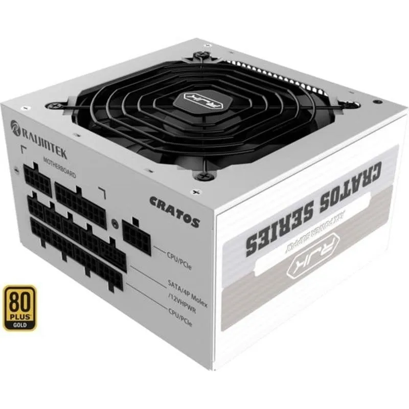 Alimentatore Raijintek Cratos 1200W 80 Plus Gold modulare bianco - immagine 1