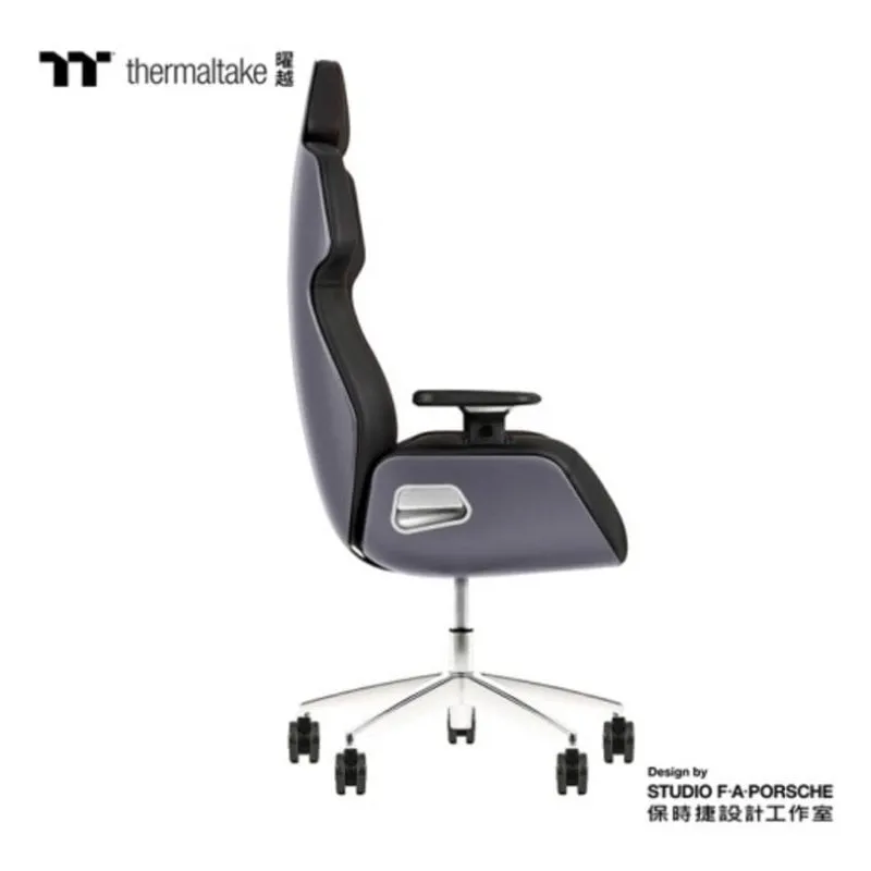 Sedia Gaming Thermaltake ARGENT E700 Pelle Nero/Argento - immagine 1