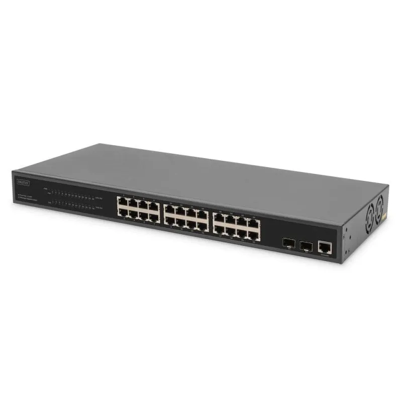Switch PoE Gestito Digitus DN-95359 24 Porte + 2 SFP 52 Gbps - immagine 1
