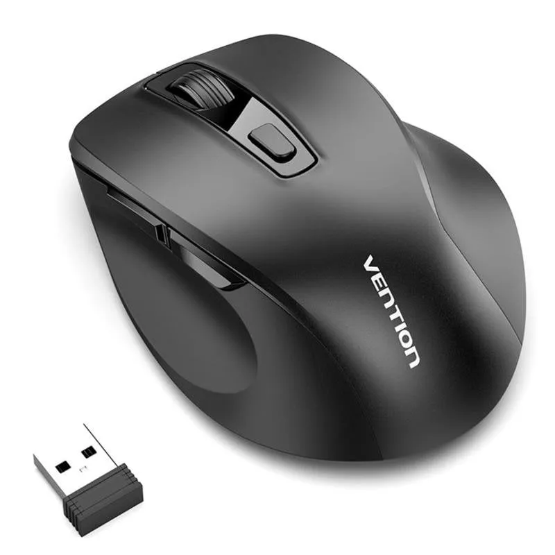 Ratón Vention KTM Dual-Mode Bluetooth 5.1 4000 DPI Nero 6 Pulsanti - immagine 1
