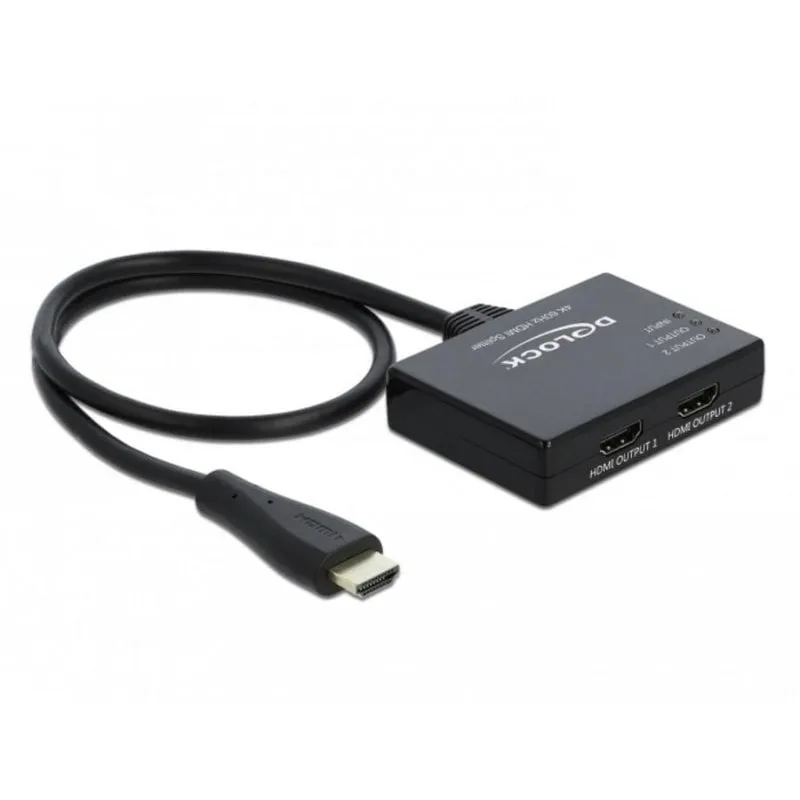 Splitter HDMI DeLOCK 87747 2 Uscite 4K Ultra HD 60Hz - immagine 1