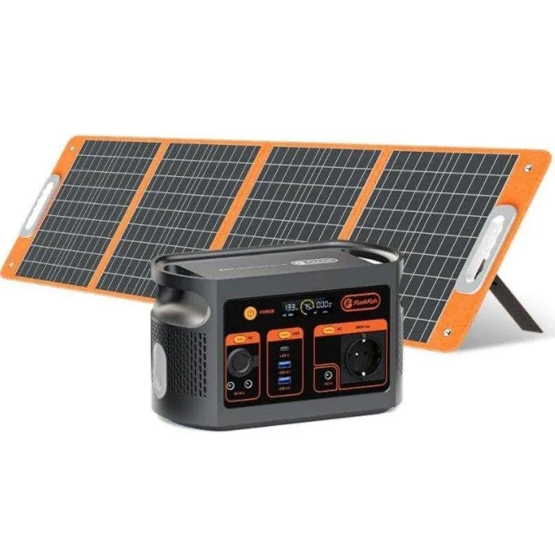 Stazione di energia Welltin E103 179,2Wh 8 porte AC, USB, DC Batteria LiFePO4 Pannello solare 100W - immagine 1