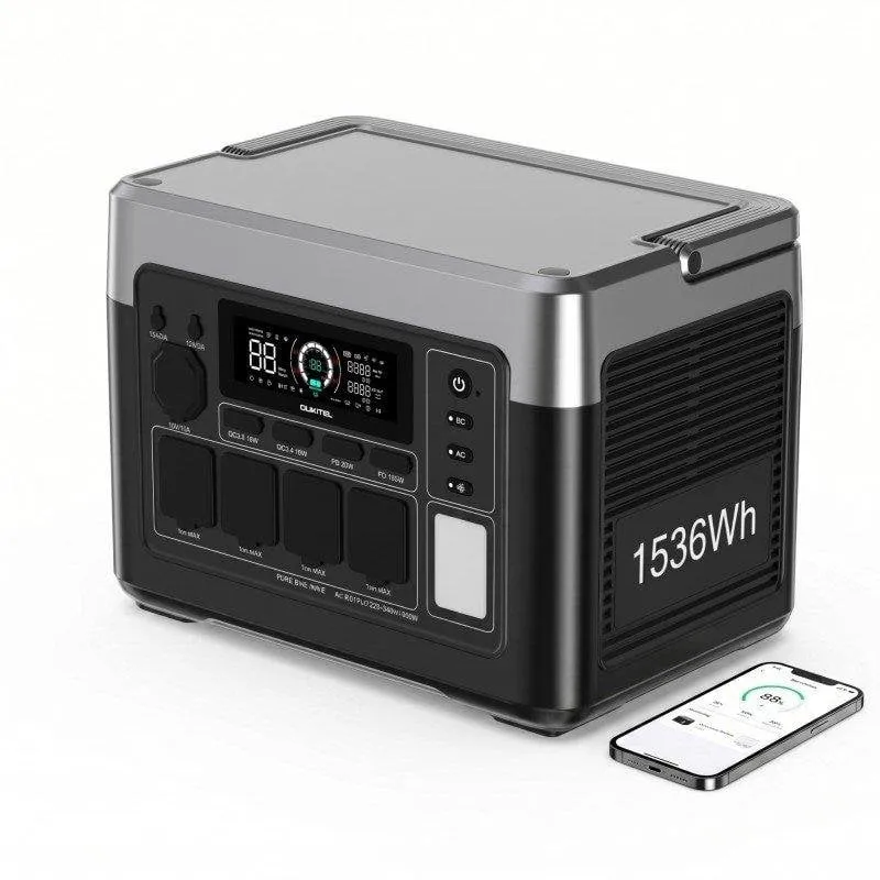 Stazione di energia Oukitel P1500 Plus 1536Wh 13 porte Batteria LiFePO4 - immagine 1
