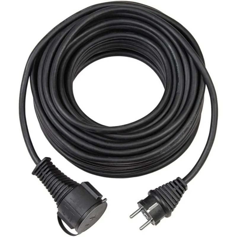 Cavo prolunga Brennenstuhl 1161420 5 m nero con connettori CEE7/7 - immagine 1
