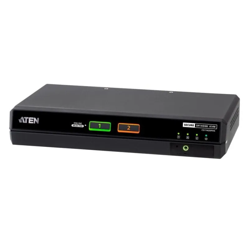 ATEN CS1142DPH4 Switch KVM Sicuro 2 Porte DisplayPort/HDMI 5K Doppio Monitor - immagine 1