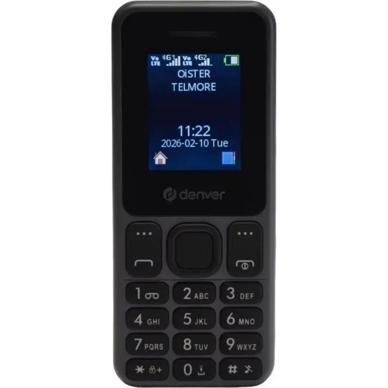 Denver FAS-1880L 4G 1,77" Dual SIM Bluetooth 5.0 Nero - immagine 1