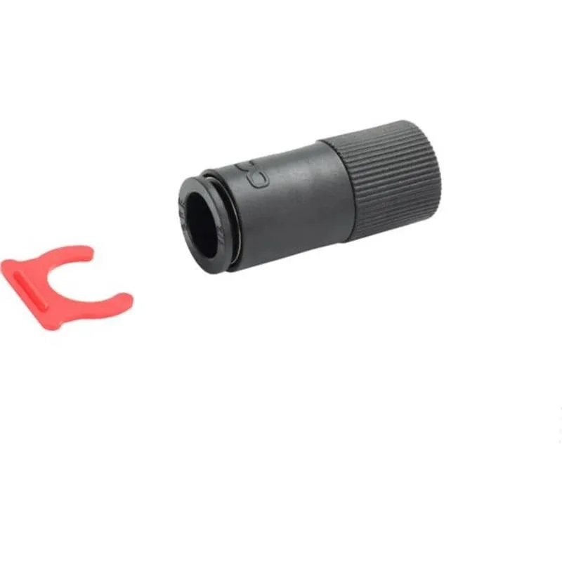 Accoppiamento rapido Alphacool ES PushIn femmina G1/4 IG nero doppia guarnizione - immagine 1
