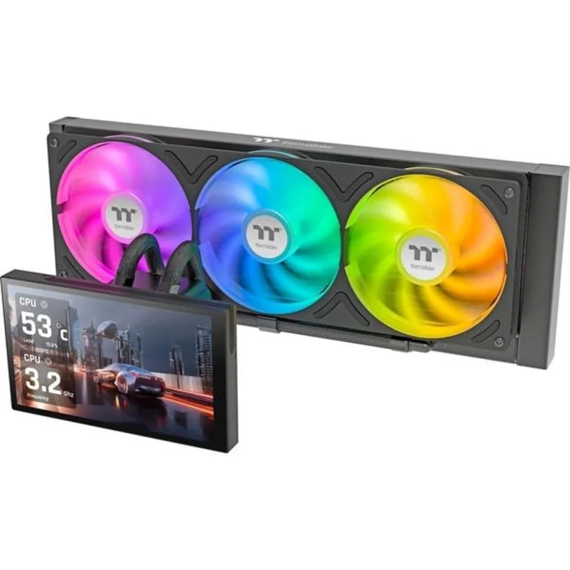 Raffreddamento Liquido Thermaltake ST360 Ultra 360 mm 3 Ventole ARGB LCD - immagine 1