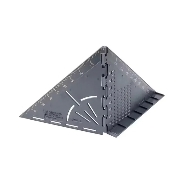 Squadra di tracciatura 3D Wolfcraft Vario pieghevole scala millimetrica compasso - immagine 1