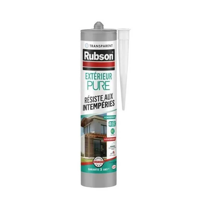 Sigillante Rubson Pure Trasparente Esterno 280 ml Resistente Intemperie - immagine 1