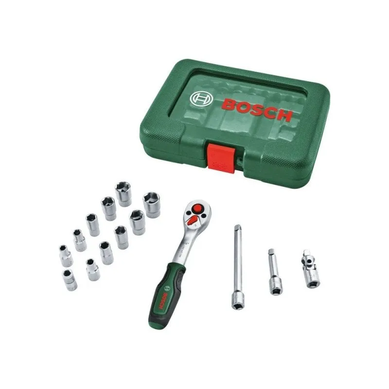 Set Cricchetto Bosch 1/4 15 Pezzi 93 Nm ISO 3315 - immagine 1