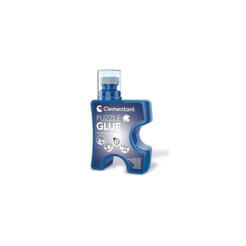 Colla Puzzle Clementoni 200 ml Applicatore Spugna Asciugatura Rapida Brillante - immagine 1