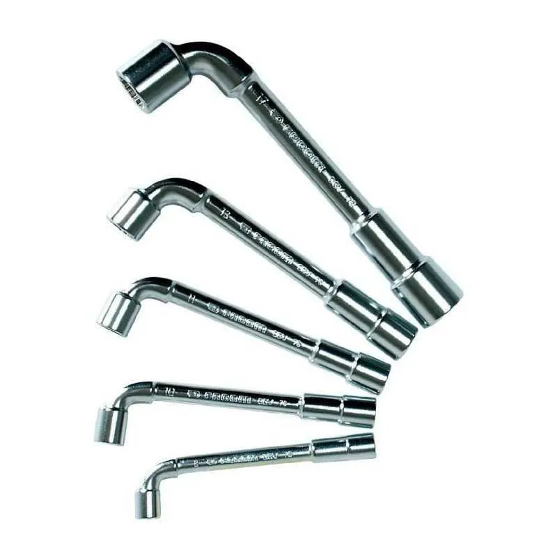 Chiave a Cricchetto Facom Set 5 Pezzi L 90° Cromate 8-17 mm - immagine 1