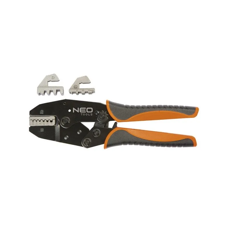 Pinza crimpatrice Neo Tools 01-506 220 mm 0,5-16 mm² matrici intercambiabili - immagine 1