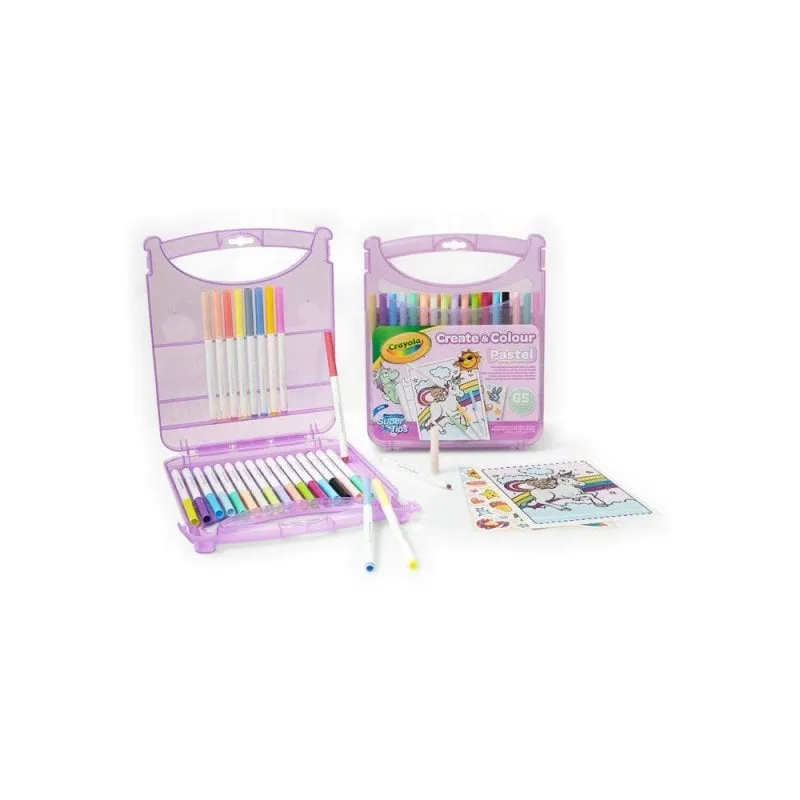 Pennarello Crayola Create & Color 65 Pastello Punta Conica Astuccio Viola - immagine 1