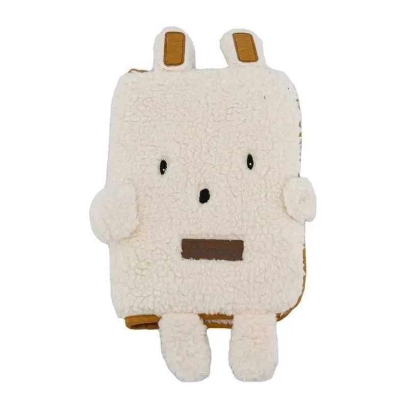 Funda Domiva Boubou Avorio Caramello per Libretto Sanitario Neonato - immagine 1