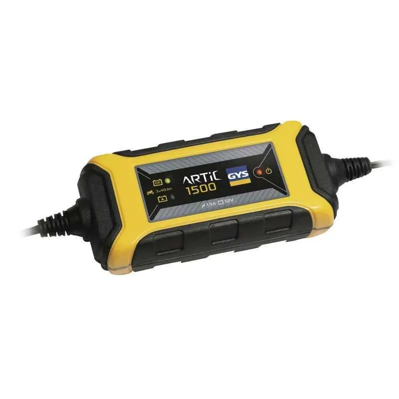 Caricabatterie GYS ARTIC 1500 12V 1,5A Plug&Play IP65 Batterie Piombo-Acido - immagine 1