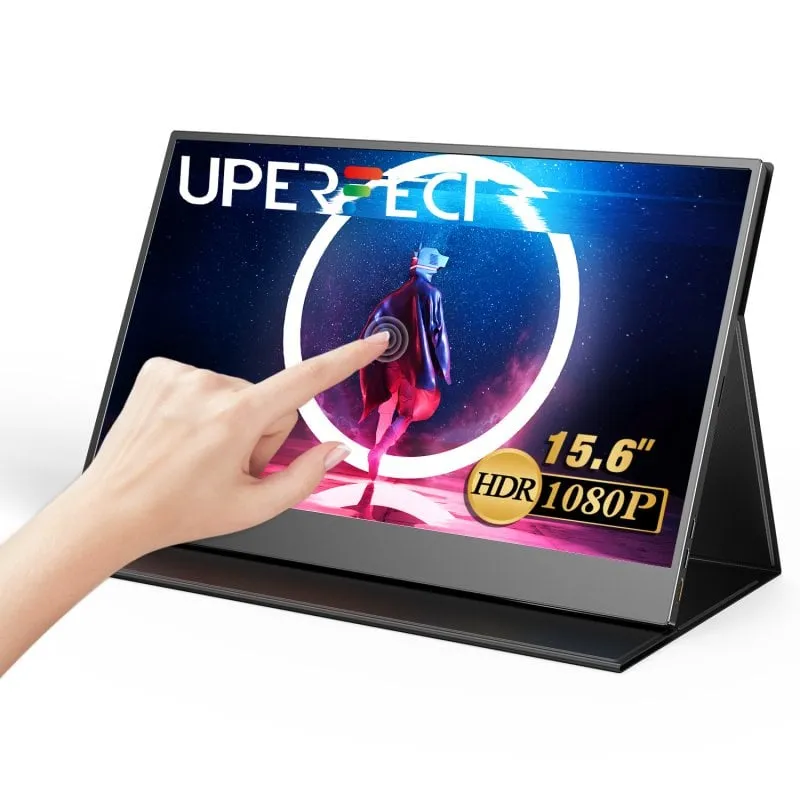 Monitor PC Uperfect 15,6" FullHD IPS Multitouch USB-C Mini HDMI Portatile - immagine 1