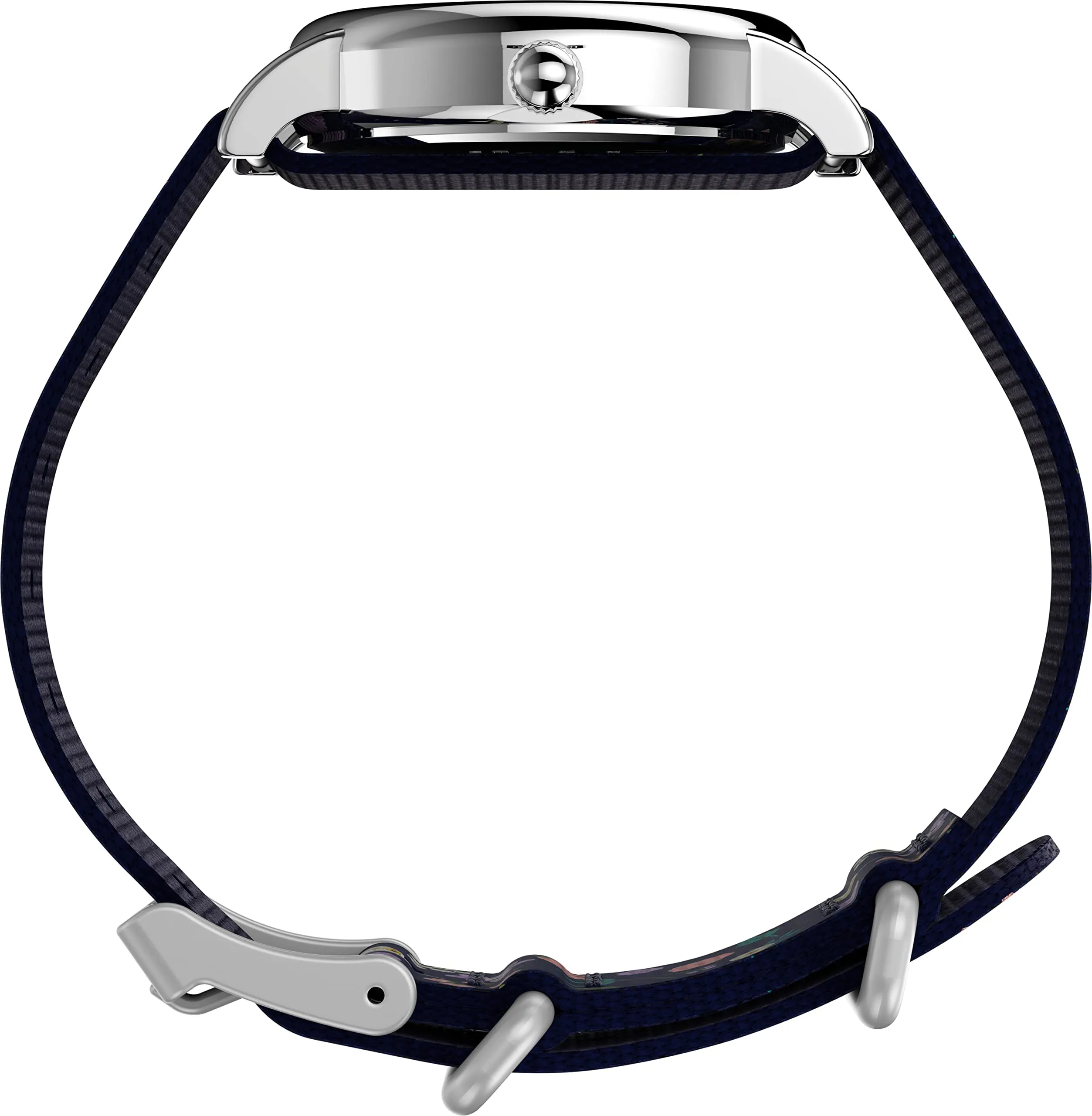 Timex Weekender TW2V45900 - Orologio al quarzo con quadrante bianco e cinturino floreale blu, 31 mm - immagine 2