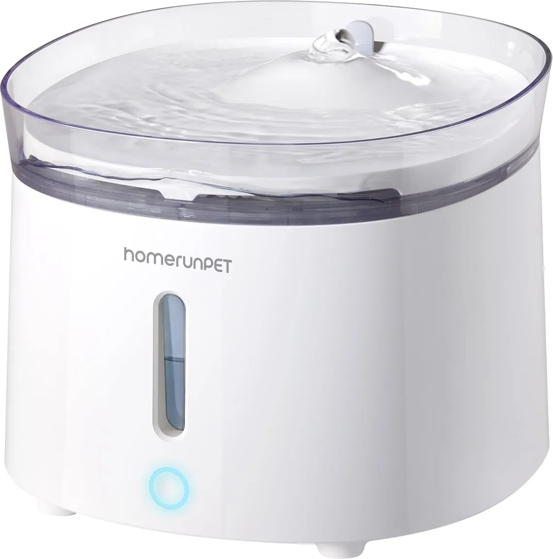 Homerunpet Fontanella per Gatti, Ultrasilenziosa Fontana per Gatti con Pompa Senza Fili, Facili da Pulire Fontanella per Gatti e Cagnolini, Senza BPA, Luce LED Intelligente, Filtri Inclusi, 2 L - immagine 1