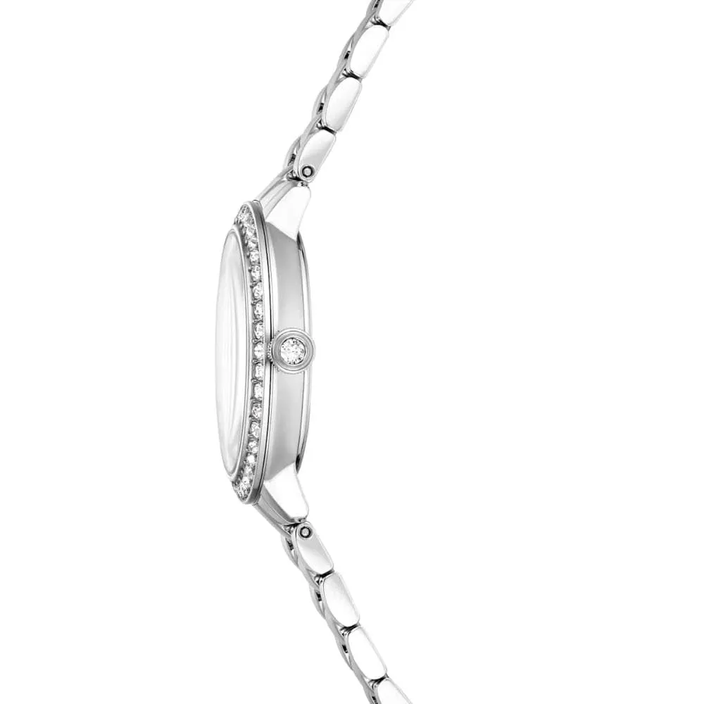 Swarovski Matrix 3-Link Orologio, con Cristalli, Swiss Made, Meccanismo al Quarzo, Impermeabile Fino a 50 m, Finitura in Acciaio Inossidabile, 30 x 30 mm, 7 mm, 12,5-19 cm, 1,2 cm - immagine 6