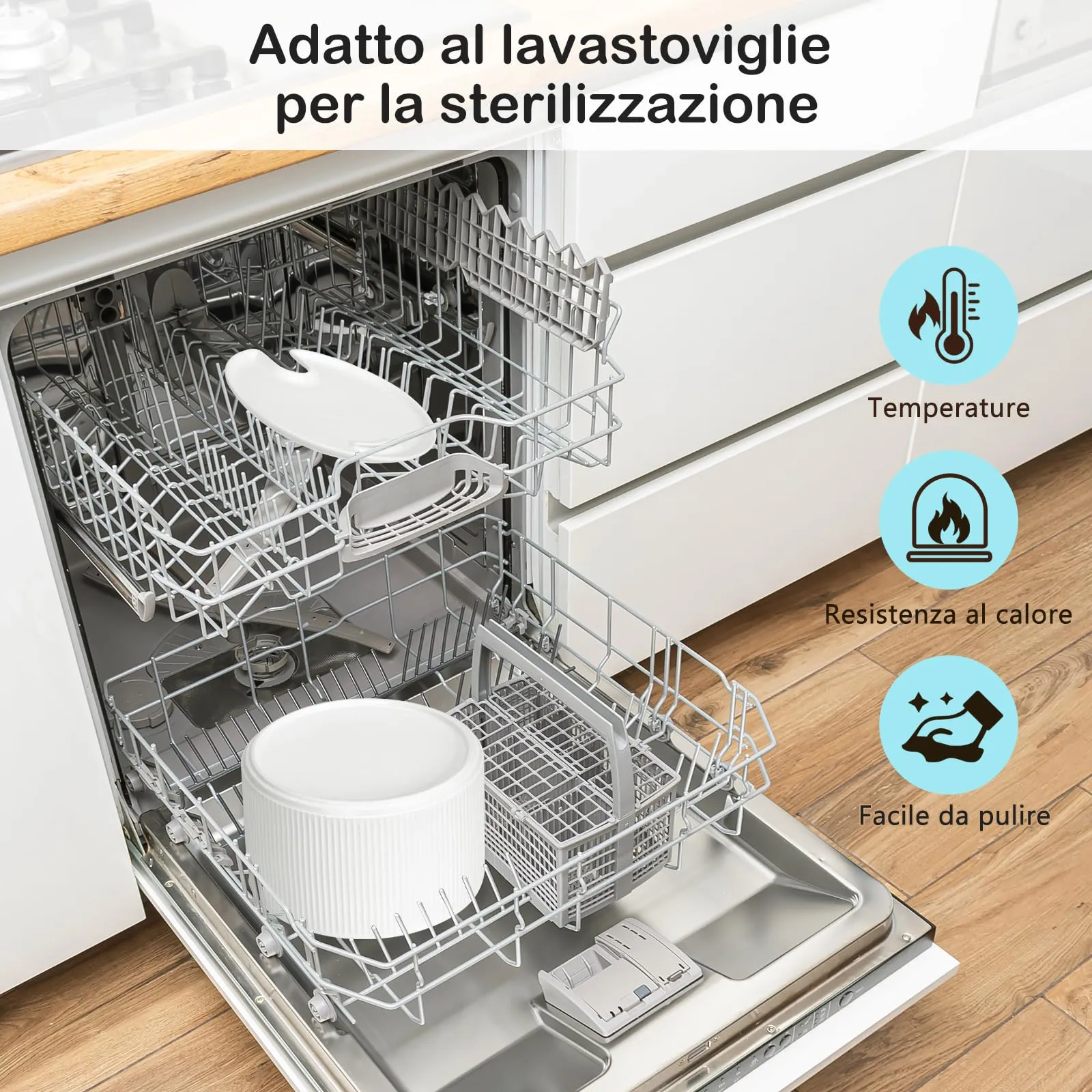 Fontana per gatti in ceramica, 2,2 l, super silenziosa, con filtro ai carboni attivi, ceramica cotta ad alte temperature, materiali puliti e sicuri - immagine 7