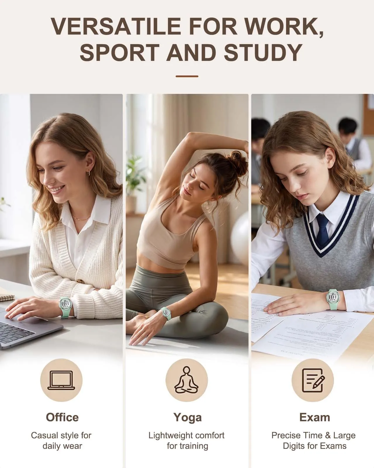 CIVO Orologio Digitale Donna Sportivo: Ampio Display LCD, Grandi Numeri - immagine 6