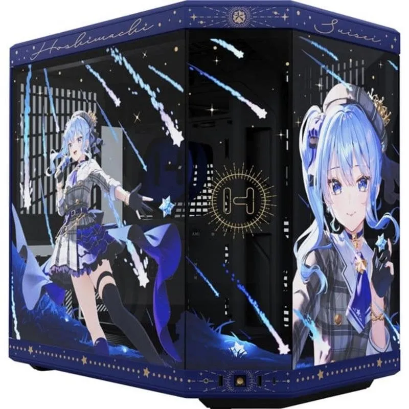 Case PC HYTE Y70 Hoshimachi Suisei E-ATX Mid Tower Blu - immagine 1