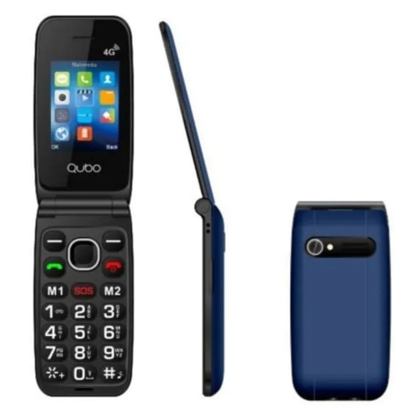 Qubo NEO NWBK 4G 2,4" Pulsante SOS Dual SIM Blu - immagine 1