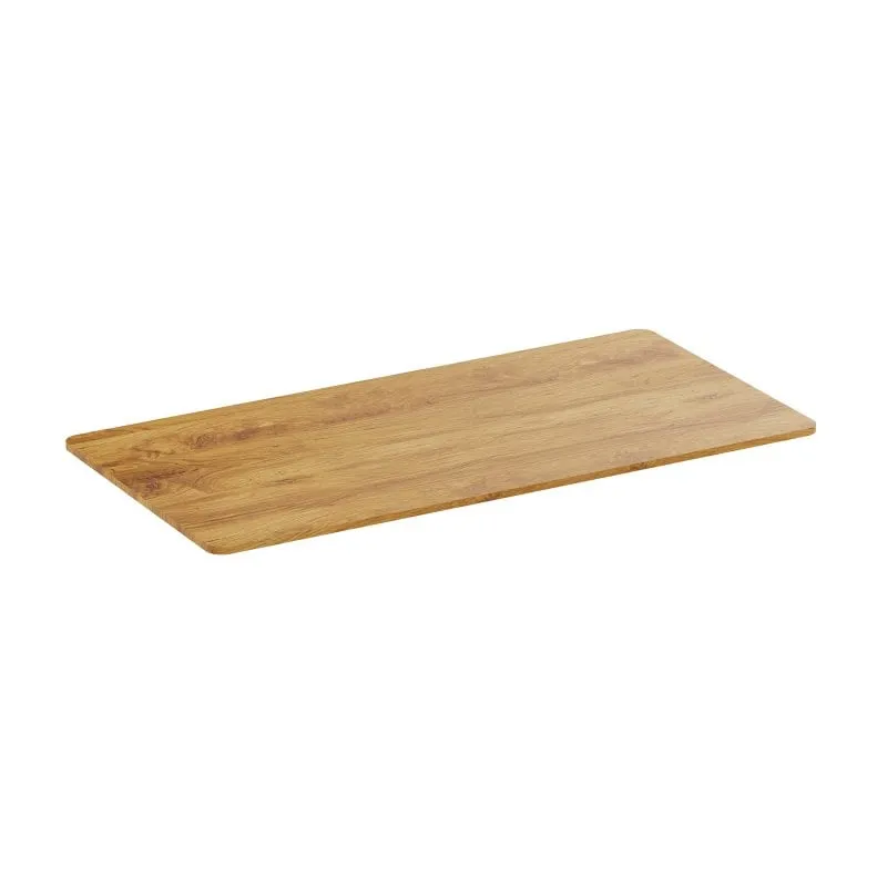 Scrivania Kimex 150 x 75 cm Legno Chiaro Rustico Bordi Arrotondati - immagine 1